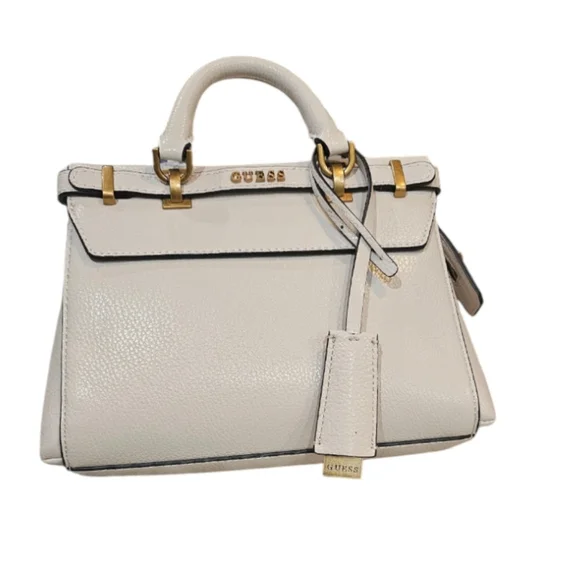 Guess Sestri Mini Beige Satchel Bag NWT - Picture 5 of 9